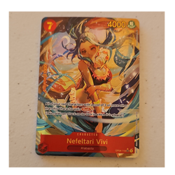 One Piece Nefeltari Vivi Secret Rare Alt Art Foil OP04-118 Kingdoms of Intrigue… - Image 1