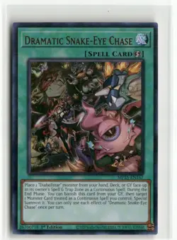 Yugioh Dramatic Snake-Eye Chase MP25-EN167 Ultra Rare NM 1st Ed - Image 1