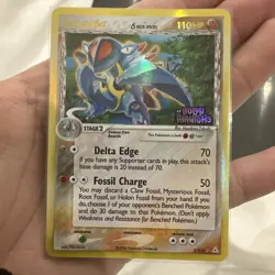 Armaldo Reverse Holo 1/101 ex Holon Phantoms 2006 Pokemon Card (print error) - Image 1
