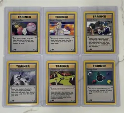 1st Edition Pokemon TCG Trainer Cards Lot Of 6 - Image 1