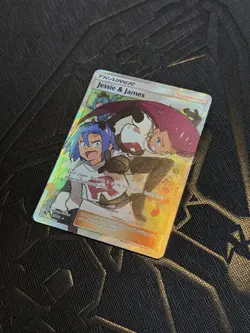 Jessie and James 68/68 Ultra Rare Full Art Hidden Fates Pokemon Card NM - Image 4
