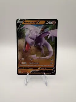Pokemon Aerodactyl v Ultra Rare Card 92/196 Lost Origin - Image 1