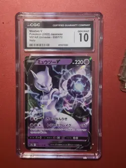 CGC 10 Mewtwo V 050/172 RR VSTAR Universe s12a Pokemon Card - Image 1