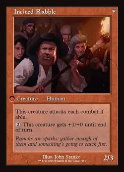 Town Gossipmonger Incited Rabble Foil Retro Frame INR #Rarity MTG - Image 2