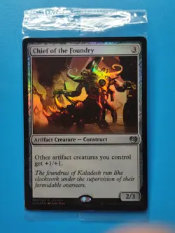 MTG 1x FOIL Chief of the Foundry (Gift Box Promo) NM Aether Revolt Magic Sealed - Image 1