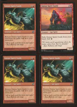 4x Simian Spirit Guide Common Ex/LP Time Spiral Planar Chaos Magic the Gathering - Image 1