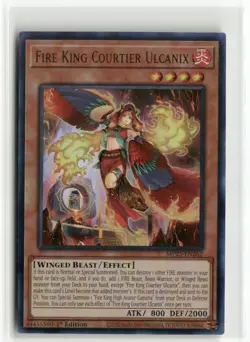 Yugioh Fire King Courtier Ulcanix MP25-EN262 Ultra Rare NM 1st Ed - Image 1