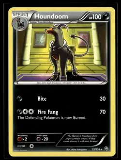 Houndoom 75/124 Dragons Exalted Rare Pokemon - Image 1