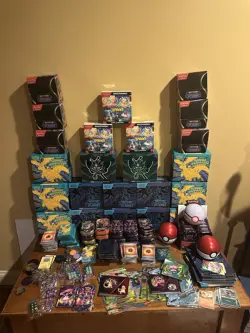 Massive POKEMON Open Box, Tin, Stickers, Coin LOT! READ DESCRIPTION - Image 1