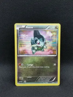 AXEW 13/20 Dragon Vault Holo Rare Pokemon Card Light Played - Image 1