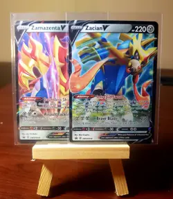 ⚔ Pokemon TCG 🛡 Zacian V SWSH018 & Zamazenta V SWSH109 Black Star Promo - Image 1