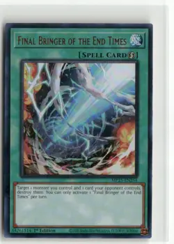 Yugioh Final Bringer of the End Times MP25-EN254 Ultra Rare NM 1st Ed - Image 1