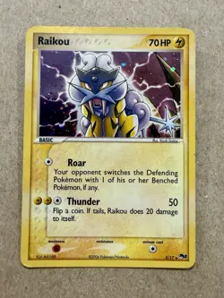 Raikou MP 3/17 Holo Rare POP Series 2 🏝 Pokemon 2006 - Image 1