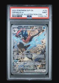 2024 POKEMON SVP PROMO SPECIAL ILLUSTRATION COLLECTION #132 GRENINJA EX PSA 9 - Image 1