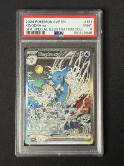 2024 POKEMON SVP EN-SV BLACK STAR PROMO #131 KINGDRA EX PSA 9 MINT - Image 1