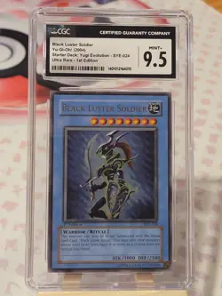 Yu-Gi-Oh! TCG Black Luster Soldier SYE-024 1st Edition Grade 9.5 - Image 1