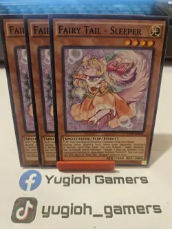 Yu-Gi-Oh Fairy Tail Sleeper X3 INOV 1st Edition Common Light Played - Image 1