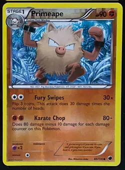 Primeape 60/116 Plasma Freeze | Reverse Holo | LP | Pokemon Trading Card TCG - Image 1
