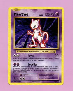 Pokemon Card 51/108 MEWTWO Level 53 130 HP French 2016 Single - Image 1