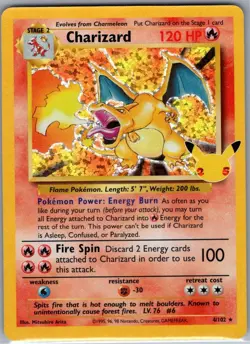 Charizard 4/102 Celebrations: Classic Collection - Pokemon Card - NM - Image 1