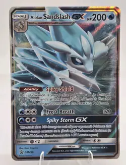 Alolan Sandslash GX SM236 - Sun & Moon Promo Pokemon Card - LP/NM - Image 1