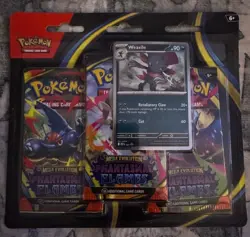NEW Pokemon Mega Evolution Phantasmal Flames 3-Pack Blister Weaville - Unopened - Image 1