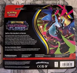 NEW Pokemon Mega Evolution Phantasmal Flames 3-Pack Blister Weaville - Unopened - Image 2