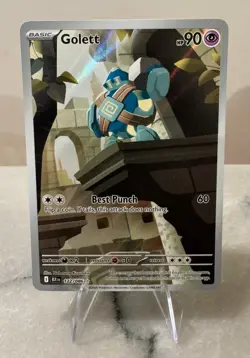Pokemon TCG Sv: Black Bolt Golett Illustration Card 122/086 - Image 1