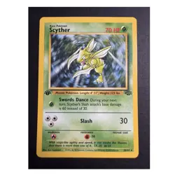 Pokemon TCG Scyther 26/64 1st Edition RARE WOTC 1999 LP/NM - Image 1