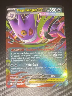 POKEMON TCG Phantasmal Flames MEGA GENGAR EX Card 056/094 - Image 1
