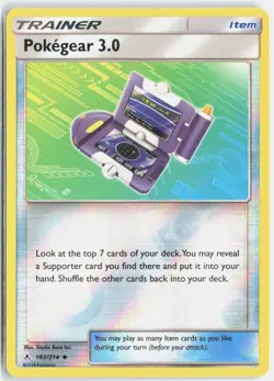 POKEMON POKEGEAR 3.0 182/214 UNCOMMON REVERSE HOLOFOIL UNBROKEN BONDS NM CARD - Image 1
