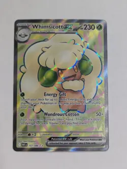 Whimsicott ex 157/086 Sv: White Flare Holo Pokemon TCG NM - Image 1