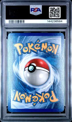 2002 POKEMON EXPEDITION #100 CHIKORITA-REVERSE FOIL PSA 8 - Image 2