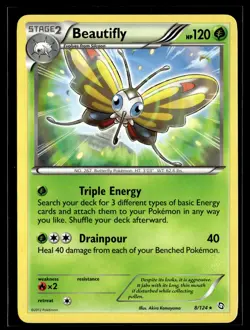 Beautifly 8/124 Dragons Exalted Rare Pokemon - Image 1