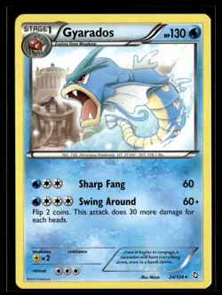 Gyarados 24/124 Dragons Exalted Rare Pokemon - Image 1