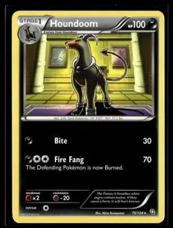 Houndoom 75/124 Dragons Exalted Rare Pokemon - Image 1