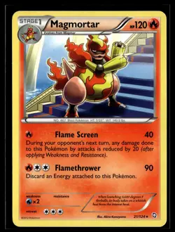 Magmortar 21/124 Dragons Exalted Rare Pokemon - Image 1