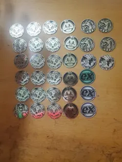 Pokemon TCG Coins Lot of 33 coins, Charizard, Dialga - Image 1