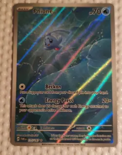 Phione Holo Illustration Rare Pokemon TCG Card Twilight Masquerade 175/167 - Image 1