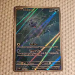 Phione Holo Illustration Rare Pokemon TCG Card Twilight Masquerade 175/167 - Image 2