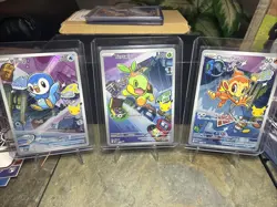 Pokemon TCG First Partner Illustration Collection Series 1 Gen 4 Sinnoh Starters - Image 1