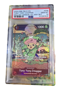 2024 One Piece English Version Chopper 1st Anniversary Set ST01-010 PSA 10 Gem - Image 1