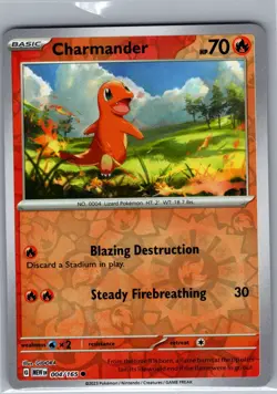 Charmander - 004/165 Reverse Holo SV: Scarlet & Violet 151 - Pokemon Card - NM - Image 1