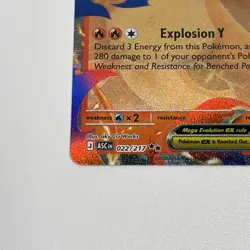 Pokemon TCG Mega Charizard Y Ex 022/217 Ascended Heroes Card - Image 5