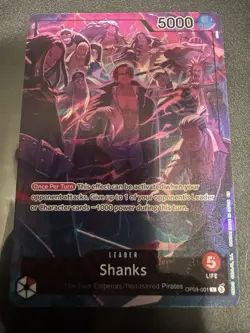 Shanks (English Version 2nd Anniversary Set OP09-001 One Piece Promotion Card NM - Image 1