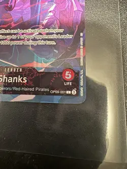 Shanks (English Version 2nd Anniversary Set OP09-001 One Piece Promotion Card NM - Image 3