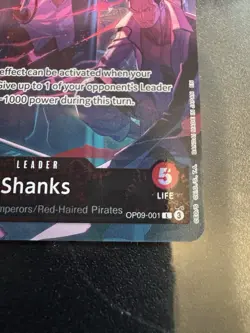 Shanks (English Version 2nd Anniversary Set OP09-001 One Piece Promotion Card LP - Image 2