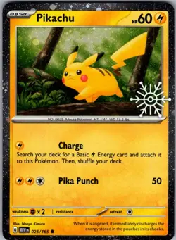 Pikachu - (Holiday Calendar) Common Miscellaneous Cards & Products 025/165 NM - Image 1