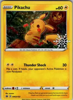 Pikachu - (Holiday Calendar) Promo SWSH: Sword & Shield Promo Cards SWSH153 LP - Image 1