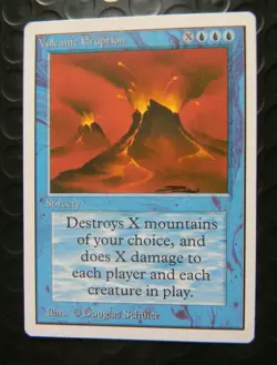 VOLCANIC ERUPTION : UNLIMITED : MTG : 1993 : NEAR MINT : SEE PHOTO'S - Image 1